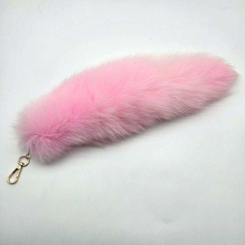 Hänge Nyckelring med Rävsvans & Handväskcharm Tillbehör