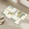 Diatomaceous Clay Checkerboard Rug Living Room Sofa Blanket Bathroom Non-Slip Quick Dry Floor Mat Geometric Bedroom Rug