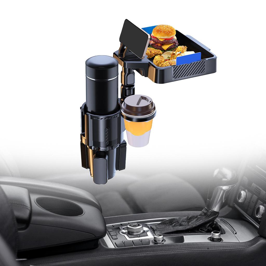 Generic Cup Holder Expander for Car Road Trip Essentials Automobile Organizer Double Cup Holder Easy to Install Expandable Base