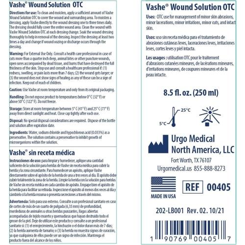 Vashe Wound Therapy Solution, 8.5 Ounce Bottle