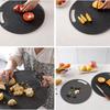 1pc 35x08cm Chopping Block Imitation Marble Plastic Round Fruit Vegetable Cutting Board Chopping Board
