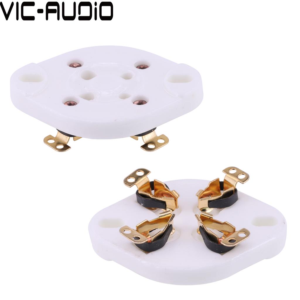 1PC 4pin U4A Ceramic Tube Socket for 274A 5U4G 300B 2A3 811 572B 45 71A Audio Hifi Vintage Amplifier DIY Panel Chassis MountGood product
