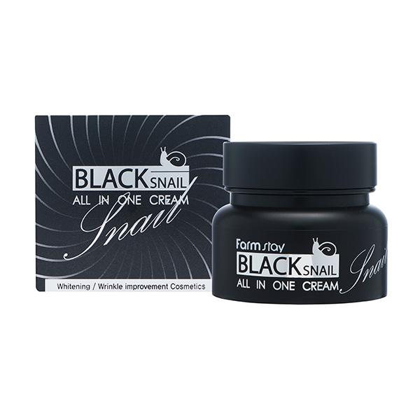 

Многофункциональный крем с муцином черной улитки,FarmStay Black Snail All In One Cream,100мл