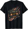 Old School Hip Hop 80s 90s Vintage Mixtape Cassette Tape T-Shirt Y2k Top O-Neck Oversized Unisex Tshirt Men's Fitness tshirt