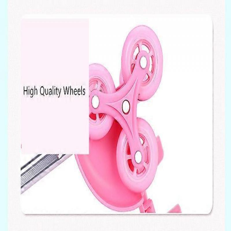 NEW Detachable 6 Wheels Trolley School Bag Girls Rolling Backpack Children Cute Pink Bowknot Schoolbag Wheeled Backpack Set