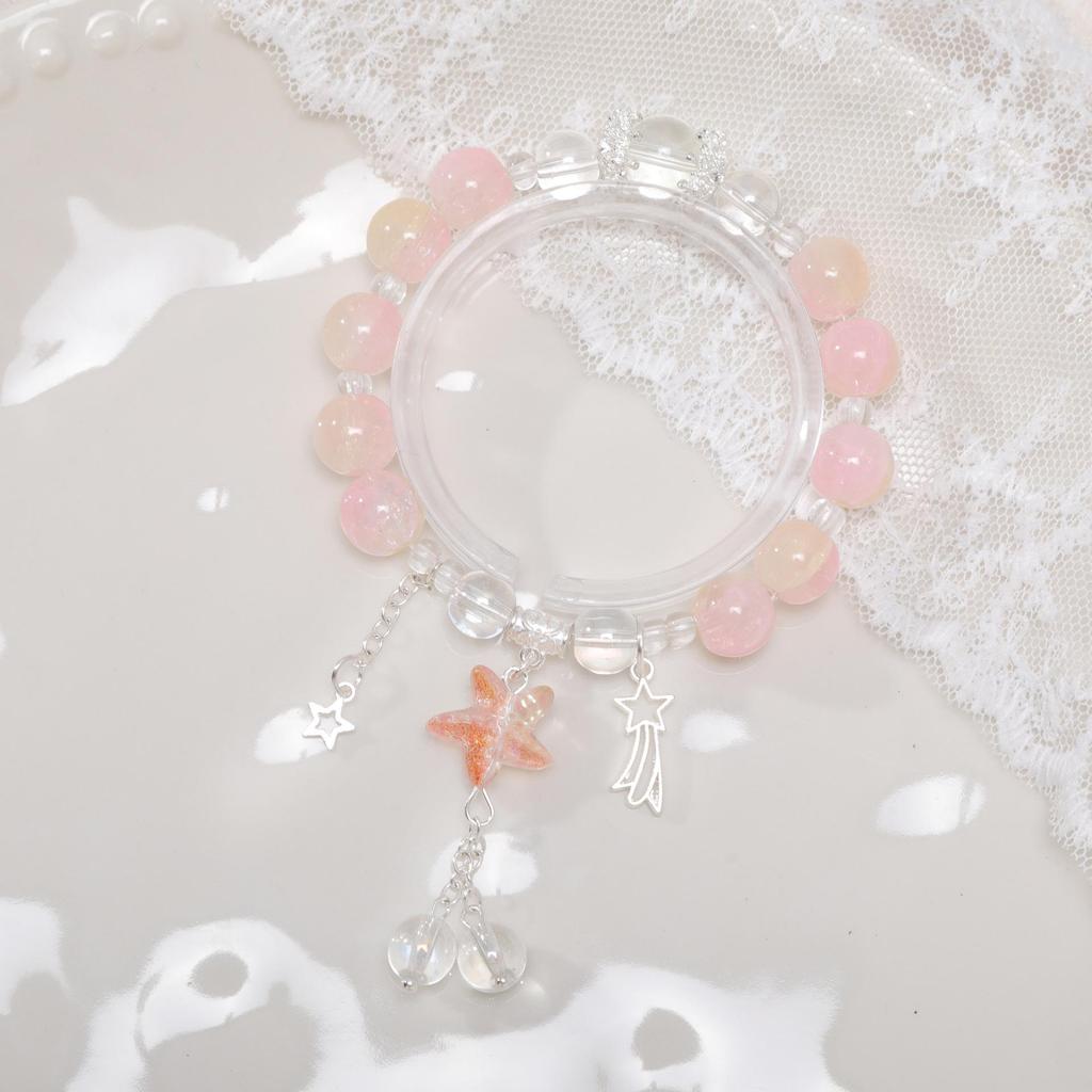 Mori Style Mermaid Crystal Bracelet - Sweet, Versatile Design for Women, Students, and Best Friends.