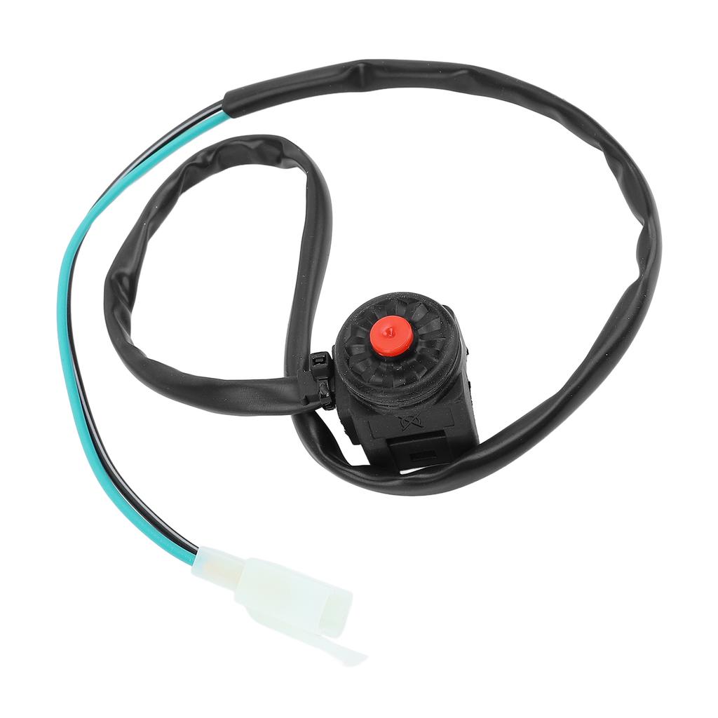 22mm Motorcycle Kill Switch 64cm Wire Length Universal Motorbike Engine Kill Stop Switch Horn Button Red