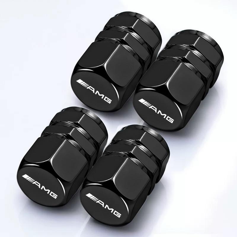 4Pcs Car Wheel Valve Air Core Cap Auto Tire Accessories For Mercedes r3 AMG GLC W203 W206 W220 W205 W211 W212 W201 W210 W108 r3