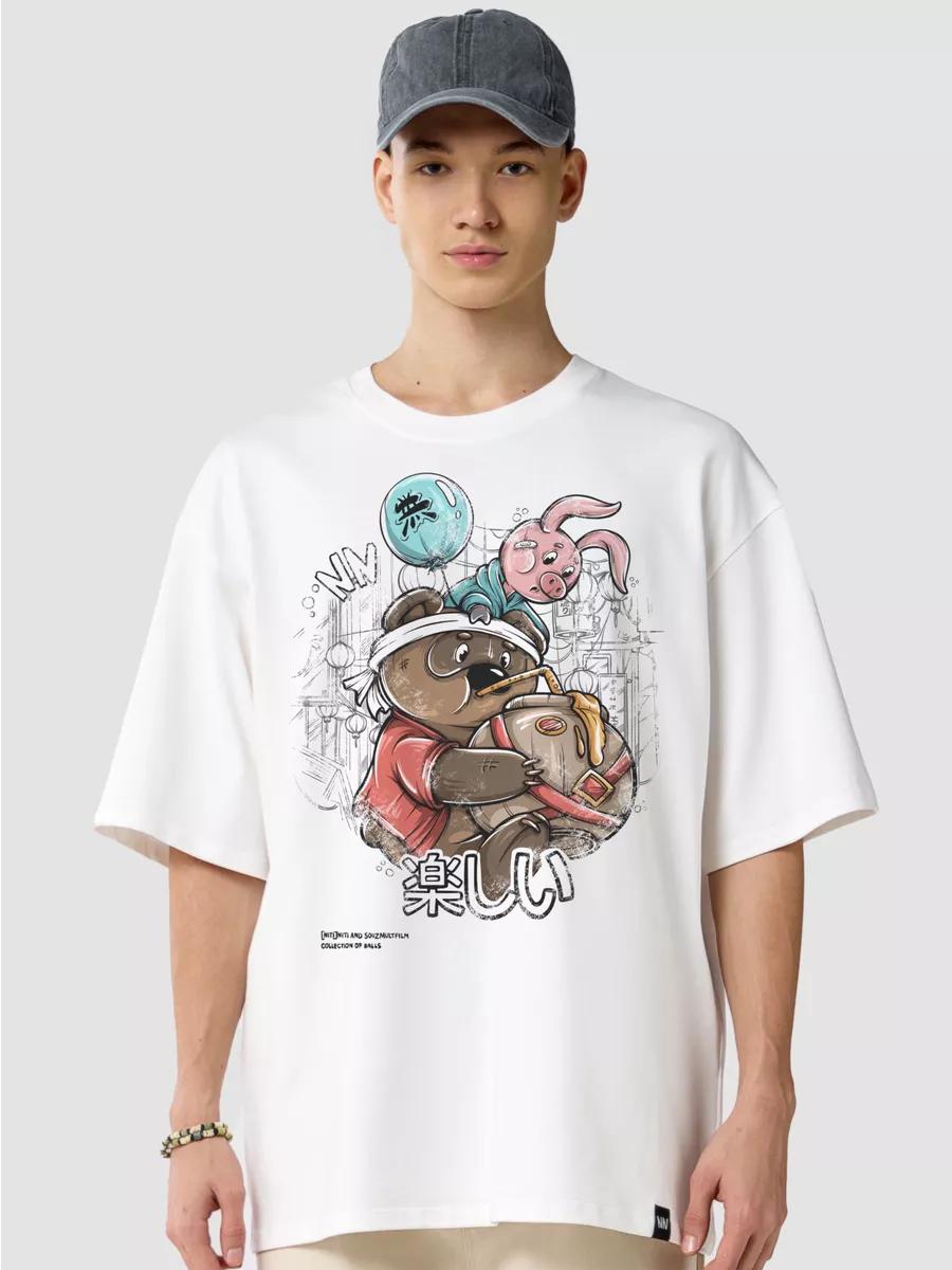 Oversized T-shirt Soyuzmultfilm print 3XL