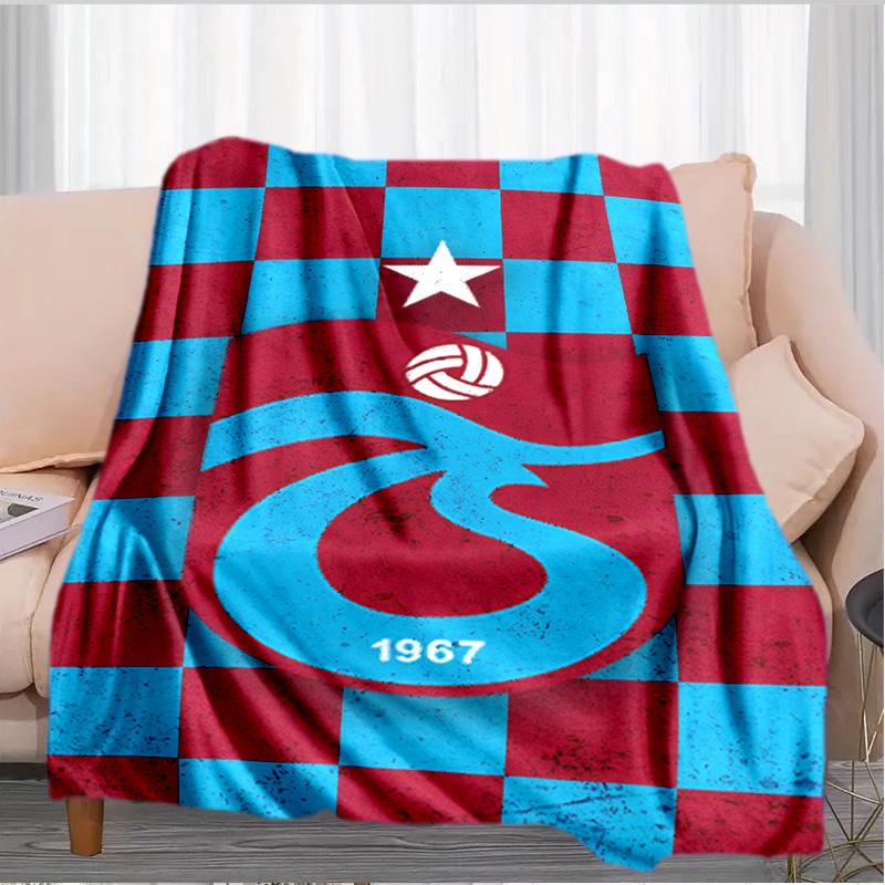 Coperta con Stemma Trabzonspor Adatta per Divani, Letti, Uffici e Campeggio - Regalo Perfetto per Halloween Natale