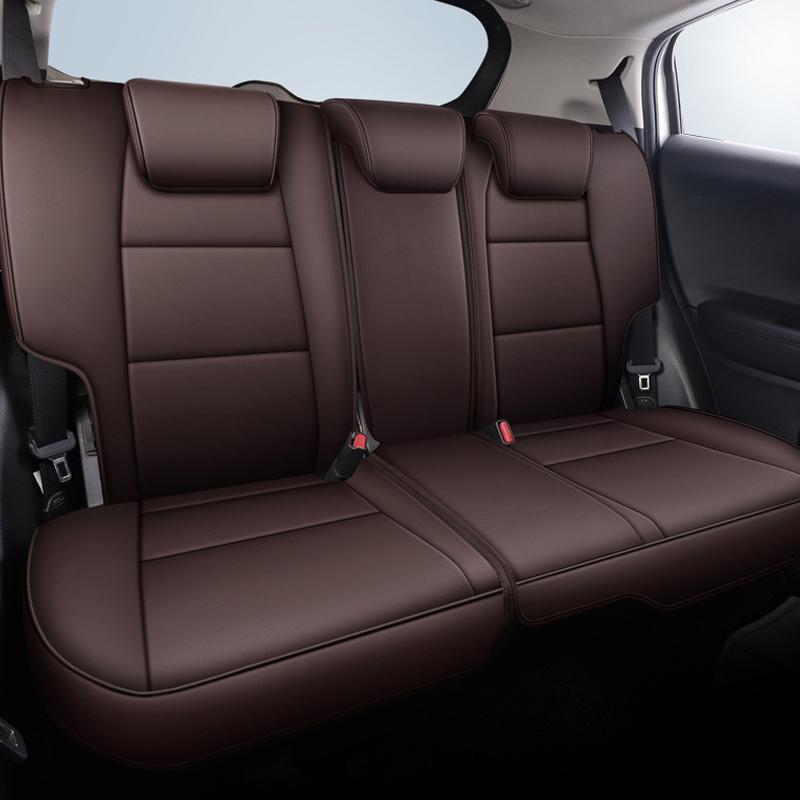 Luxury Styling Car Seat Cover For Honda Vezel HRV XRV 2014-2019 Embroidered Badge Waterproof Leather Auto internal Accessories