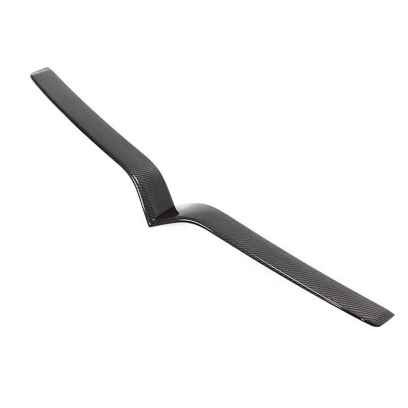 For Tesla Model S X 2016-2025 Real Dry Carbon Fiber Car Front Hood Center Grille Front Bumper Grille Cover Trim Car Accessories