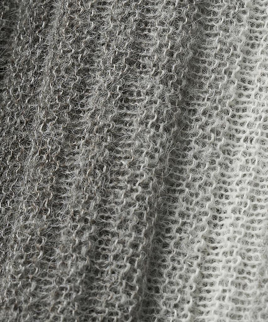 NOIRER FOR WOMAN Hairy Gradient Slim Knit (Gray)
