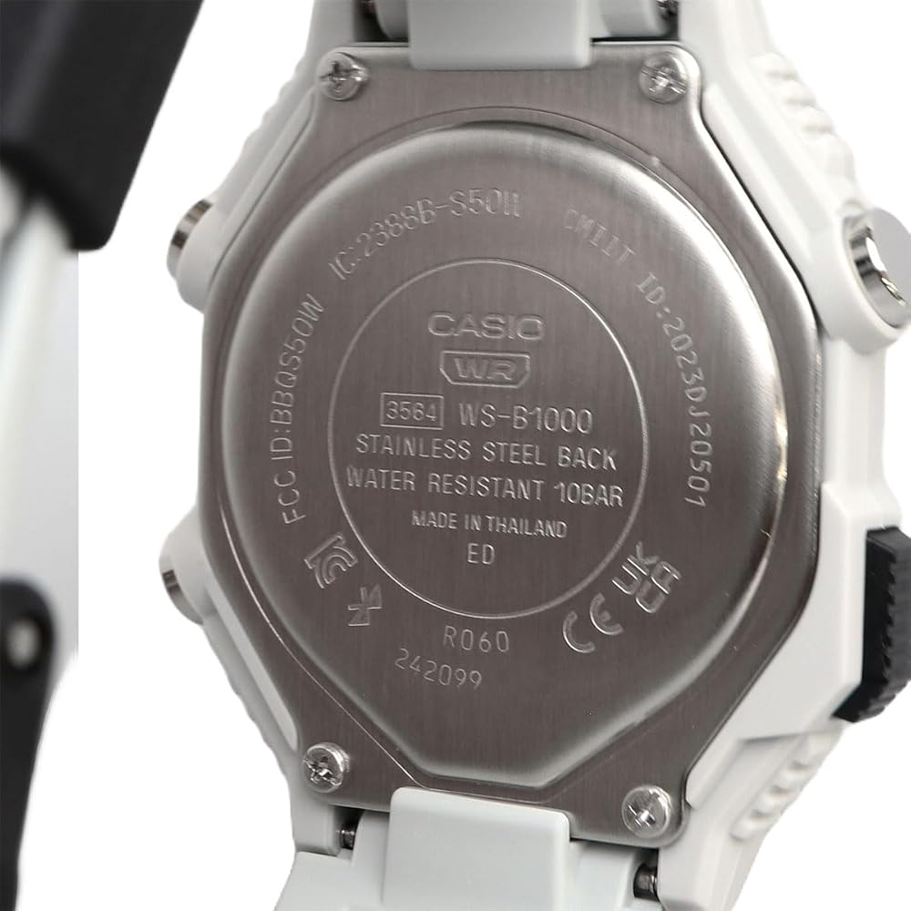 Casio WS-B1000-8BV Bluetooth Digital Watch Mobile Link Step Tracker Men's Light Gray