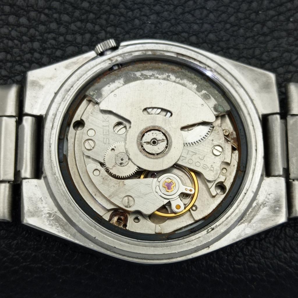 GENUINE VINTAGE SEIKO 5 AUTOMATIC JAPAN 7009A MENS RED DIAL WATCH a701400-5 R206a-a701400