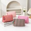 Striped Toiletry Pouch Large Capacity Travel Pouch Multipurpose Storage Bag  Daily Use