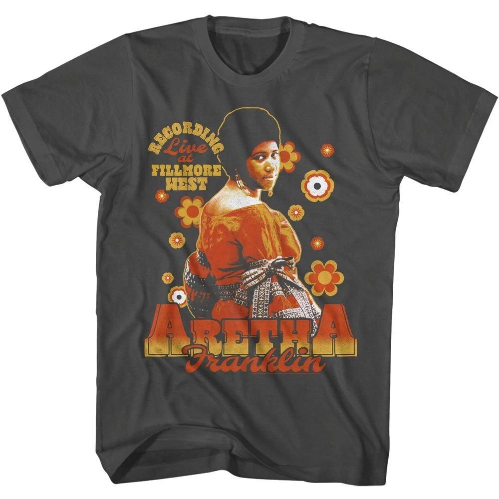 Aretha Franklin Retro Flowers Smoke Music Shirt 140