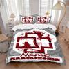 Custom Textile Rammstein Metal Bedding 3 Piece Set HD Print Duvet Cover Pillowcases for Teens Adult Bedroom Decoration