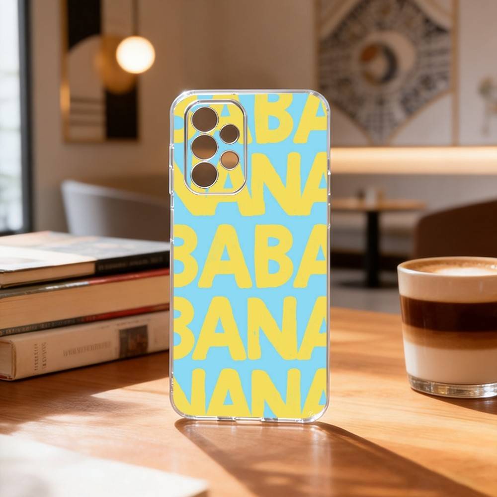 cute banana fruit pattern Phone Case For Samsung S25,S24,S21,S22,S23,S30,Ultra,S20,Plus,Fe Transparent Cover