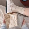 Small Floral Socks - Spring and Summer Style, Rolled Cuffs At The Top, Mid-length, Mesh Ventilation, Pile-up Socks