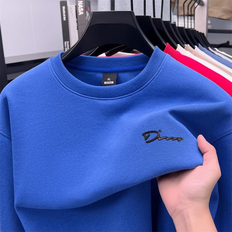 

Men s O-Neck Long Sleeve Hoodie Autumn Arrival Letter Print Pullover Loose Casual Commute Versatile Menswear XXL