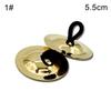 1Pair Brass Finger Cymbals Musical Percussion Instrument Kids Toy Dancing Props