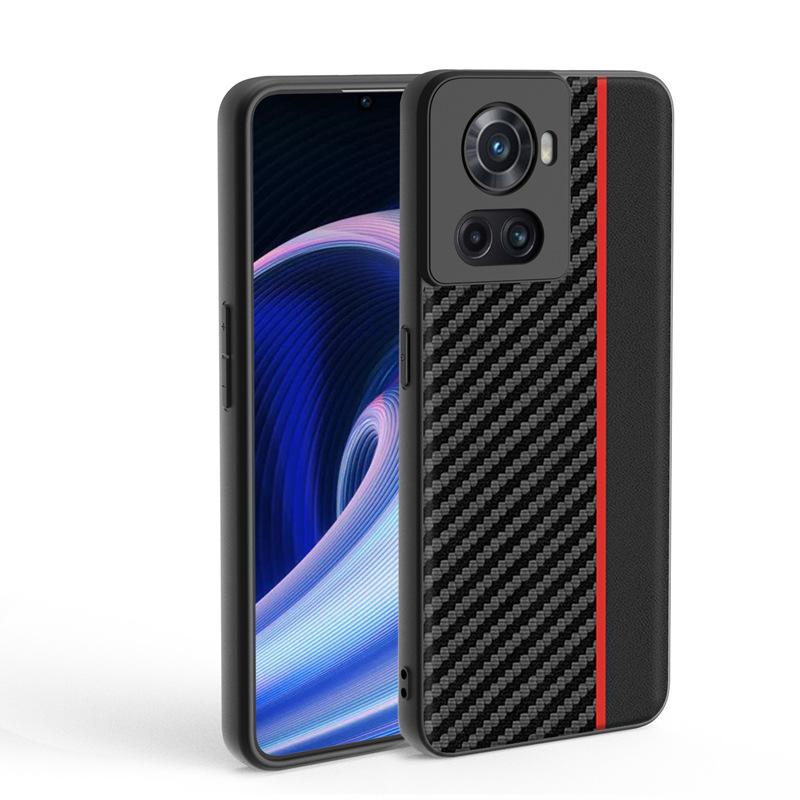 Applicable to OnePlus Ace mobile phone case Kevlar carbon fiber pattern OnePlus 10R ultra-thin leather all-inclusive anti-drop protective case oneplus ace