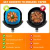 Airfryer Silicone Basket Reusable Oven Baking Tray Silicone Mold For Air Fryer Pizza Fried Chicken Basket Air Fryer Accessories
