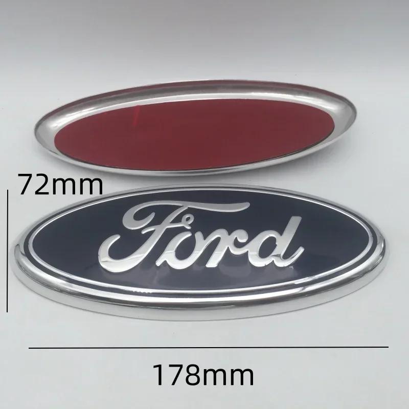 Car Sticker Ford New 2025 Hot 1pcs 3D for ford blue Car Front Head Hood Bonnet Emblem Rear Tail Bumper Trunk Steering Wheel cove