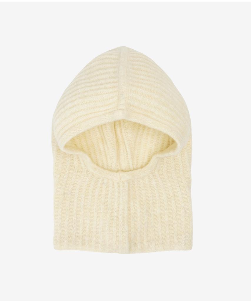 BENSIMON Wool Knit Balaclava - Butter Cream