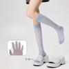 Soft Solid Color Knee High Women Stockings Summer Ultra-thin JK Transparent Two Toe Socks Hosiery Lace Mesh Slim Calf Long Socks