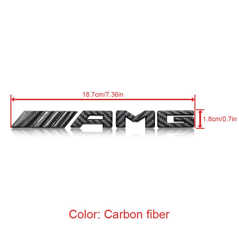 3D Metal AMG Logo Car Rear Letter Emblem Trunk Stickers For Mercedes Benz C E S GLE CLC Class W204 W203 W205 W124 W221 W213 W212