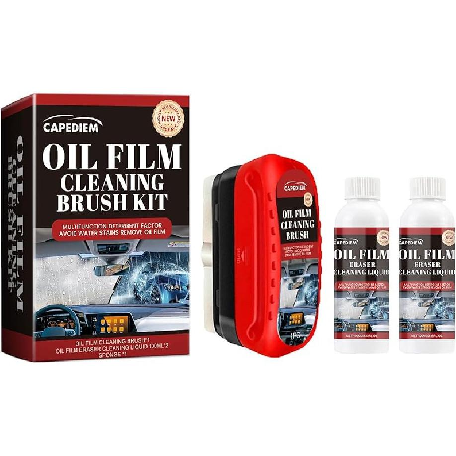 Automotive Oil Film Cleaning Brush For Car Windows, Glass Cleaning Board, Car Windshield Cleaner, Suitable For Windshield Glass Oil Film Remover (1, 1