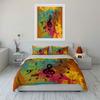 Music-Themed Decor Three-Piece Set Multiple Sizes Kid'S And Adults' Bedroom Exquisite 3Pc Bedding Set, Gift