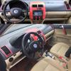 Para Volkswagen Polo 2002-2010 Panel de Control Central Interior manija de puerta pegatinas de fibra de carbono 5D calcomanías accesorios de estilo de coche