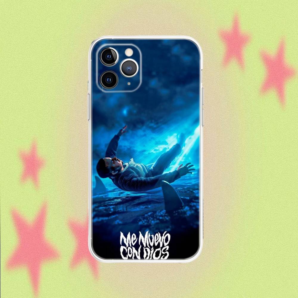 Cruz Cafune Me Muevo Con Dios Transparent Non-Slip Phone Case For iPhone 17,16,15,14,13,12,11,Air,X,XR,Pro,Max,Plus
