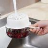 Double-layer Drain Basket 2 in 1 Drainage Bowl Simplicity Cartoon Colander  Wash Fruit