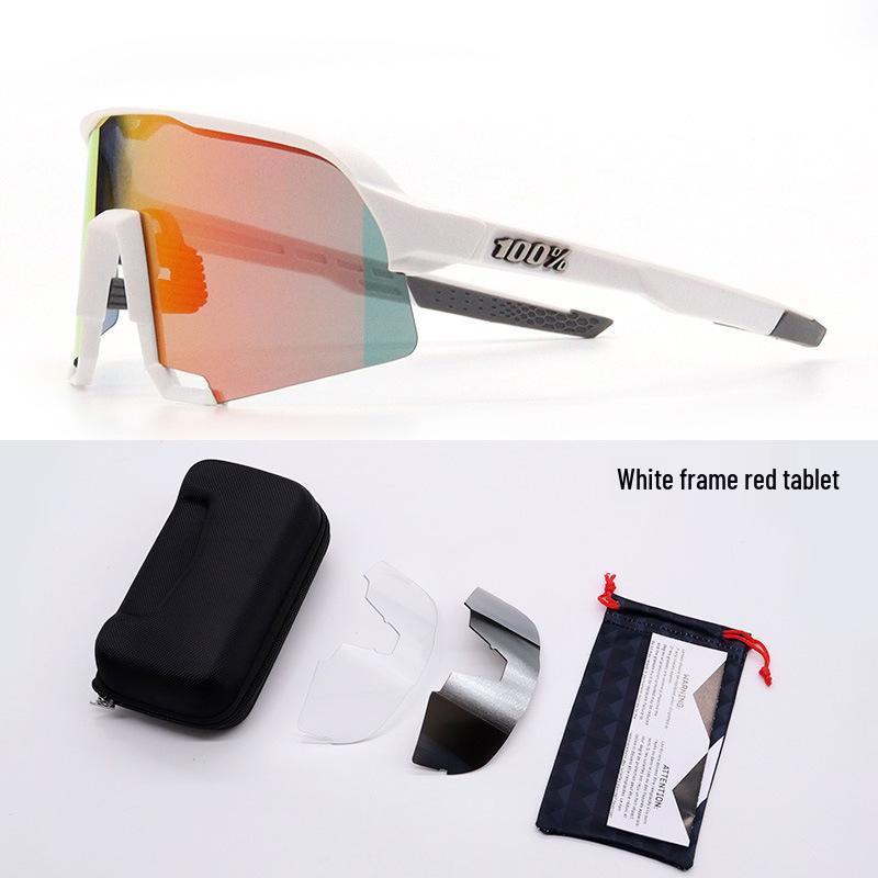 

Велосипедні окуляри S3: Сонцезахисні окуляри для шосейного велосипеда UV400 Anti-UV з 3 змінними лінзами.