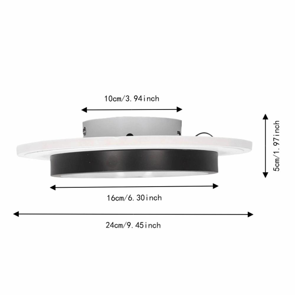 24W LED Ceiling Light 85-265V Wide Voltage Ceiling Lamp Fixture Flush Mount Ceiling Light  Hallway