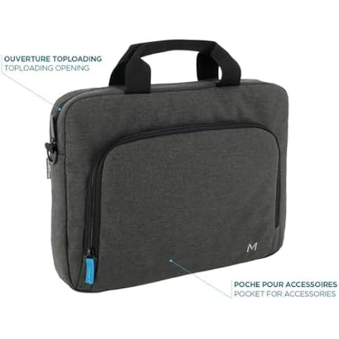 Sacoche Ordinateur Portable - MOBILIS - Toploading - 14-16 pouces - Bandoulière Amovible - Gris