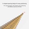 HSS Titaniums Coated Straight Grooves Step Drill Bit 4-42mm Triangular Shank Cone Drill Bit for Metal and Wood Drilling