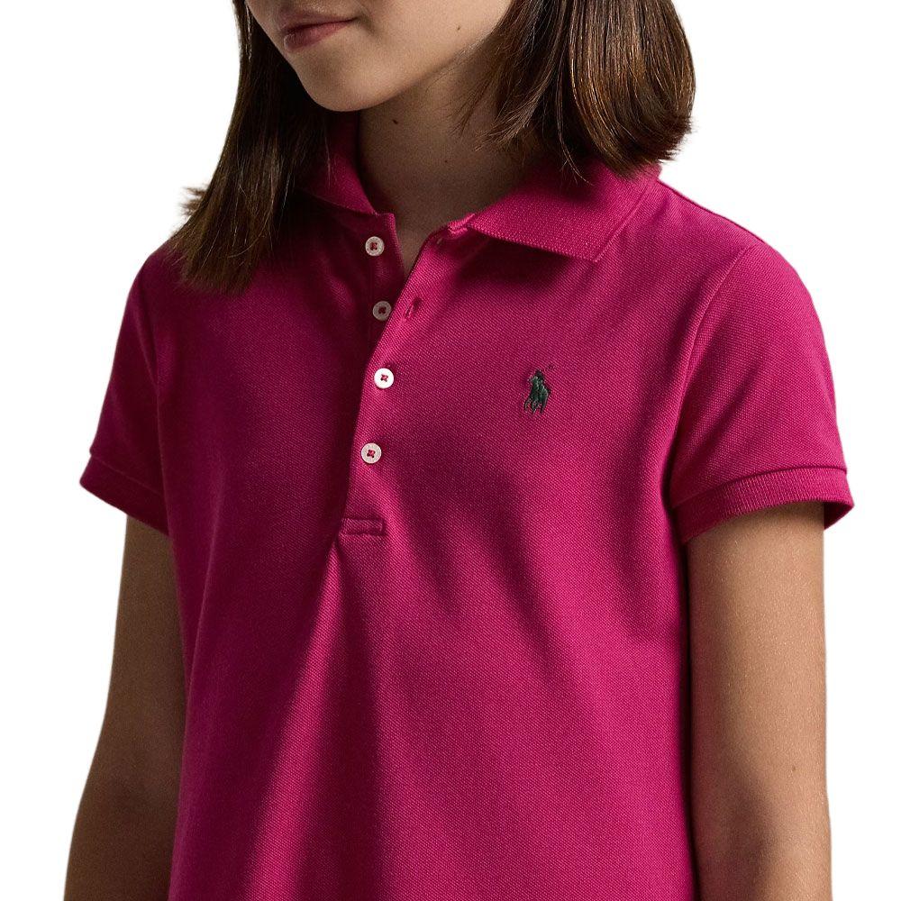 Polo Ralph Lauren Dress Animal Print Low Waist Pleated Stretch Mesh Kids dresses 313978999-001