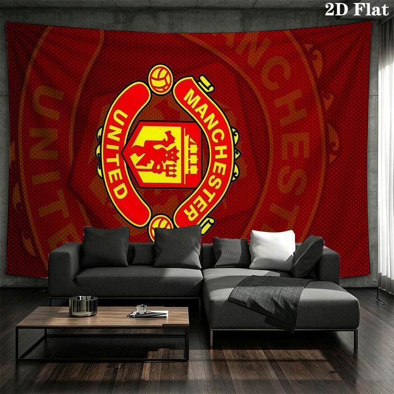 Red Devils Wall Tapestry, Aesthetic Printed Fabric Blanket, Suitable for Bedroom, Living Room, and Home Decor.