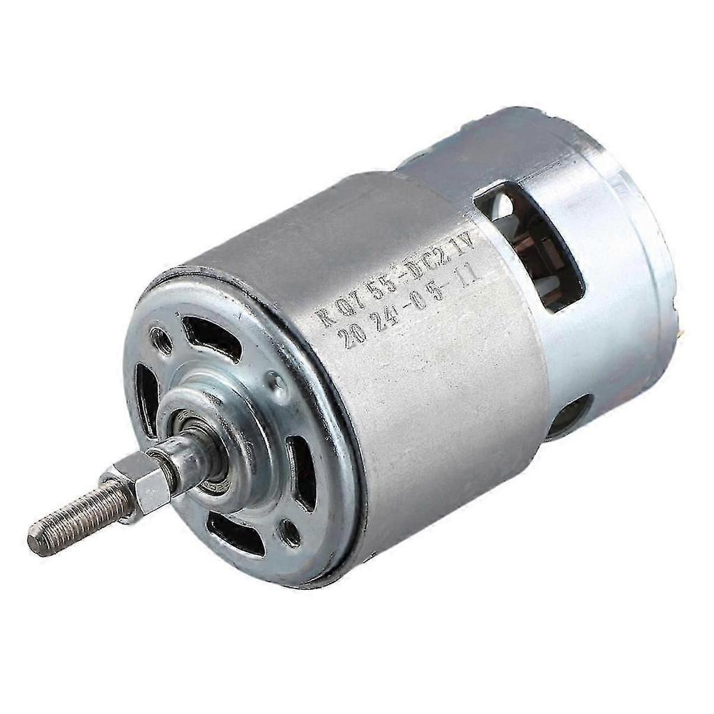 755 DC Motor for Weed Trimmer 21V Grass Cutter Motor with Long Shaft for Efficient Weed Cutting and Js Less