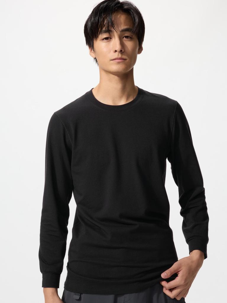 Uniqlo Japan HeaTTech CoTTon Crewneck T  exTra Warm  9 Mini Sleeve 