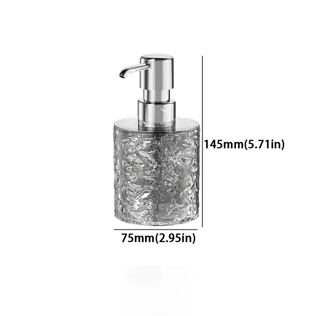 Luxury Bathroom Soap Dispenser Reusable Hand Pump Dispenser Bottle Transparent Shower Gel Empty Bottle Liquid Container