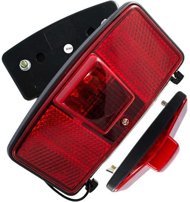 2K LED velosipēda gaisma bagāžas turētājam