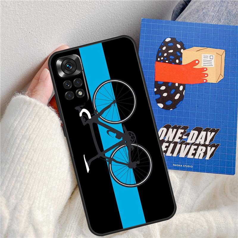 Bike Cycling Art Funda For Xiaomi Redmi Note 13 Pro 14 9 10 11 12 9S 10S 11S 12S Redmi 13C 10C 12C 14C Case