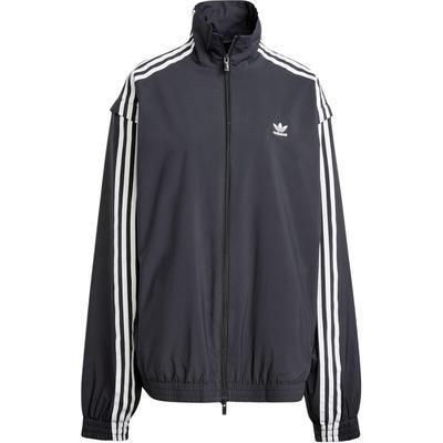 Originals Adilenium Top da tuta zip-off Stampa logo a righe Collo alto Zip Sportivo Ampio Moda Versatile Giacca a maniche lunghe Giacca da donna JM9251
