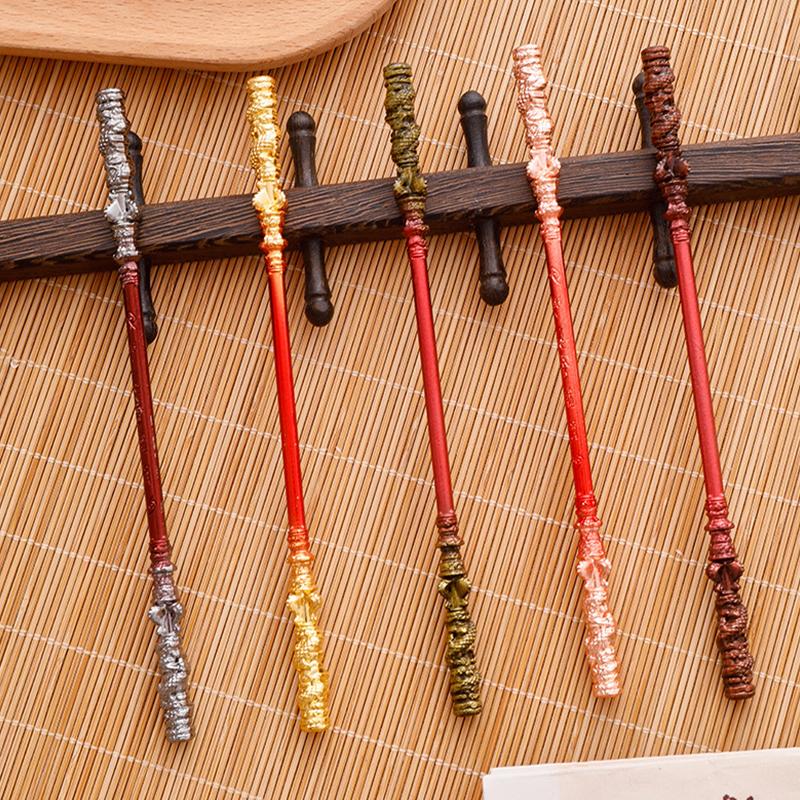 

Creative Mini Wukong Cudgel Meatal Model Monkey King Wukong Weapon Small Ornament Crafts Children Toys Anime Peripherals Gifts